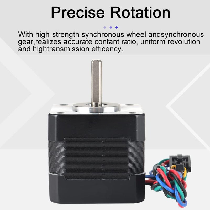 FYSETC Prusa i3 MK3 MK3S+ X-Axis Step Motor NEMA17 42-40 Motor 2 Phase 1.8° Shaft 20mm with 350mm/13.7inch Integrated Connecting Wire for Prus i3 MK2 MK52 MK3S X Axis 3D Printer Parts or CNC Machine - Image 5